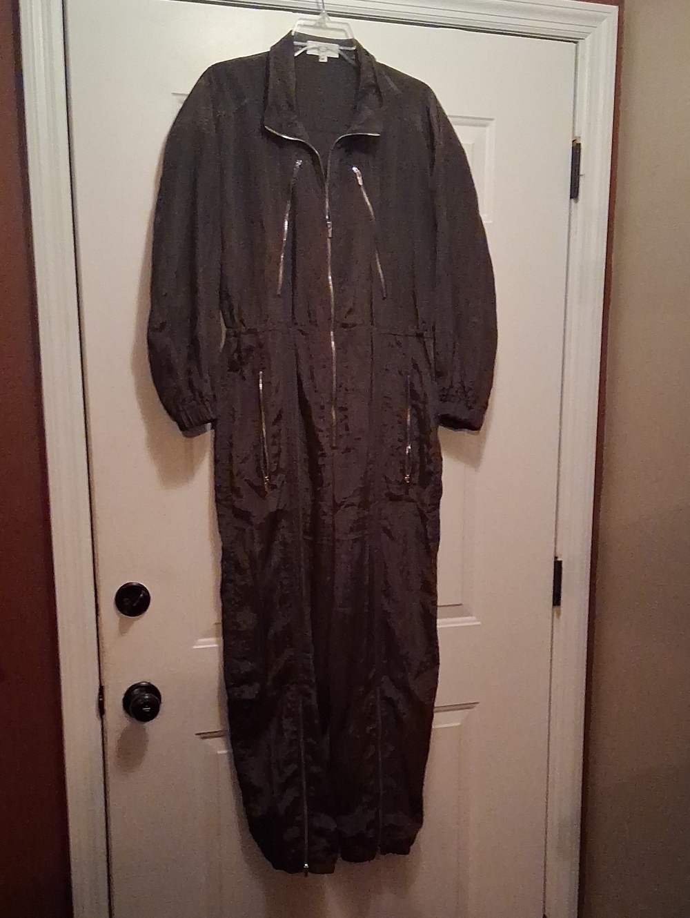 Fabulous Women's Parachute Style A.L.C. Brown Long Sleeve Jumpsuit